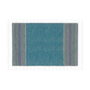 Alfombra Kilim Mediana Turquesa