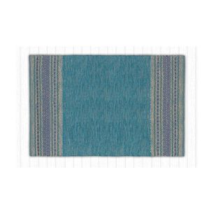 Alfombra Kilim Mediana Turquesa