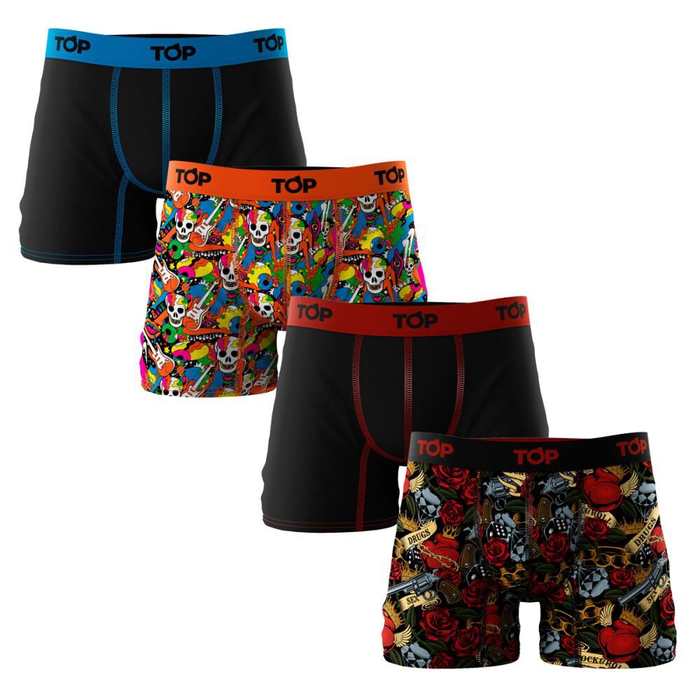 Pack Boxer Hombre Top / 4 Unidades image number 0.0