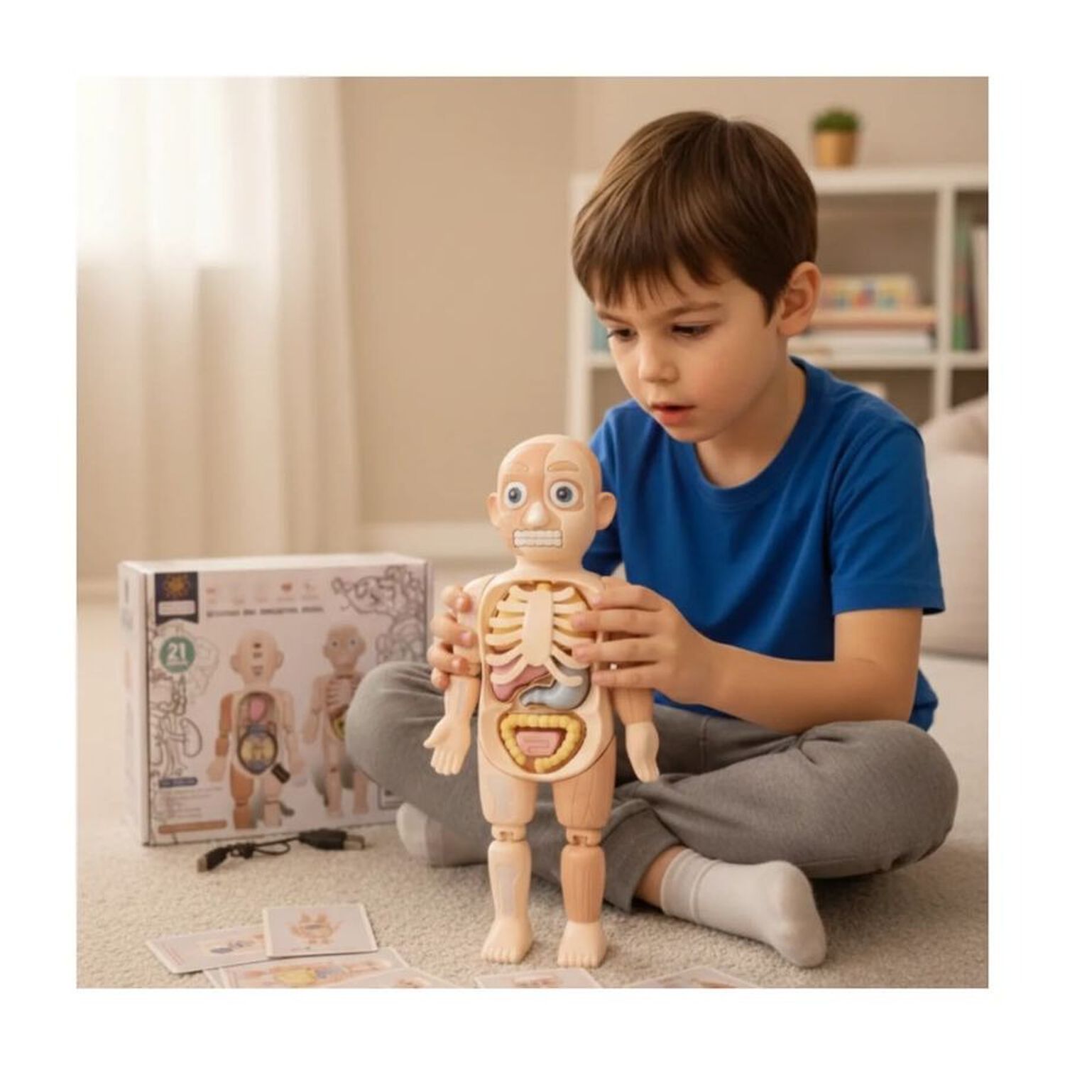 Modelo Anatomico Cuerpo Humano Didactico Organos 21 Pzs image number 3.0