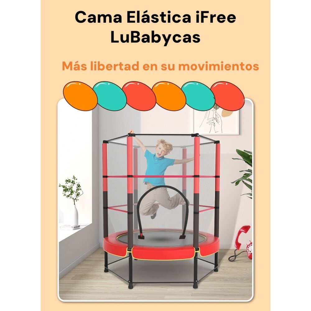 Cama El&aacute;stica Dise&ntilde;o Alto 140cm Ifree Lubabycas image number 6.0