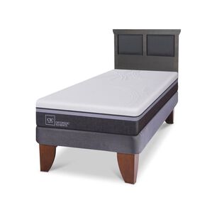 Cama Europea Cic Ortopedic Advance / 1.5 Plazas / Base Normal + Respaldo