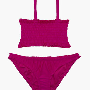 Traje De Baño Niña Dos Piezas Fucsia