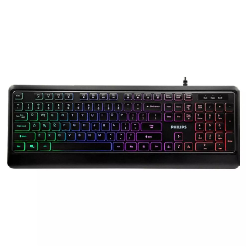 Teclado Gamer Usb Iluminado 107 Teclas Ingles G294 image number 0.0
