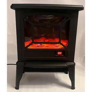 Chimenea El&eacute;ctrica Vintage Control Remoto Efecto Llama Real