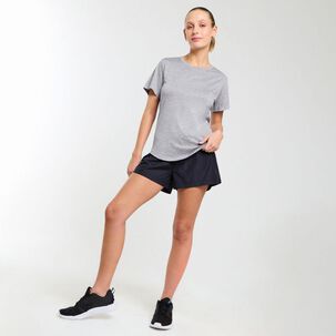 Polera Deportiva Básica Manga Corta Cuello Redondo Mujer Wetland