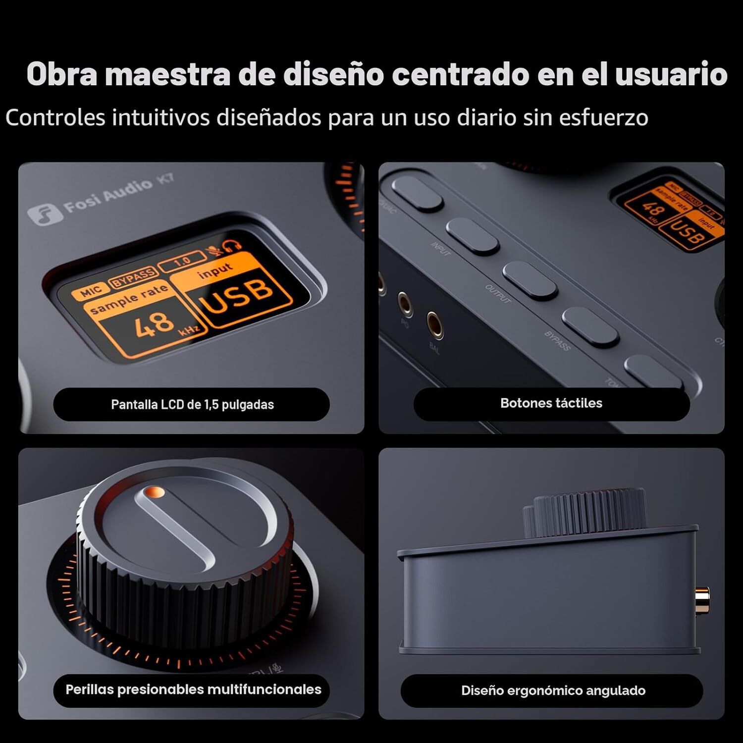 Amplificador Dac Aud&iacute;fonos Bluetooth Usb-c Fosi Audio K7 image number 3.0