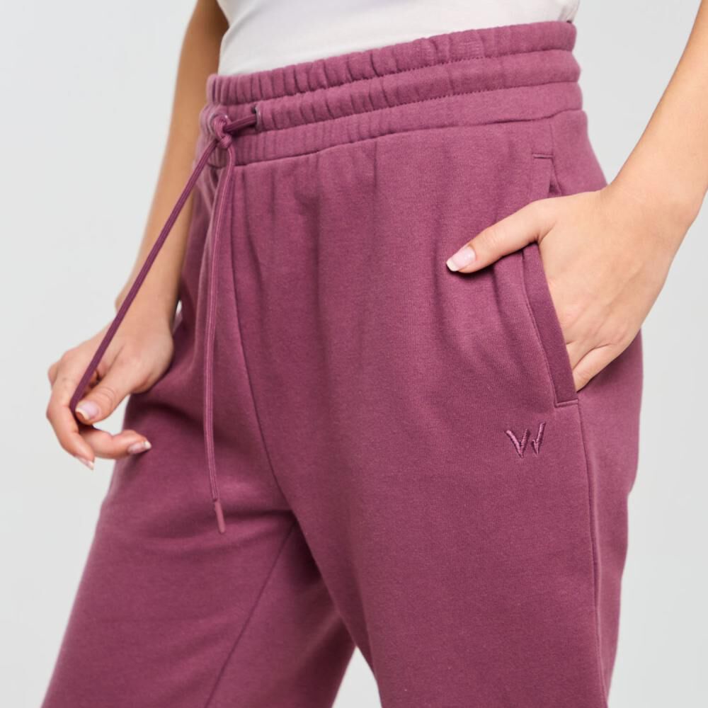 Pantalón De Buzo Deportivo Basico Mujer Wetland image number 4.0