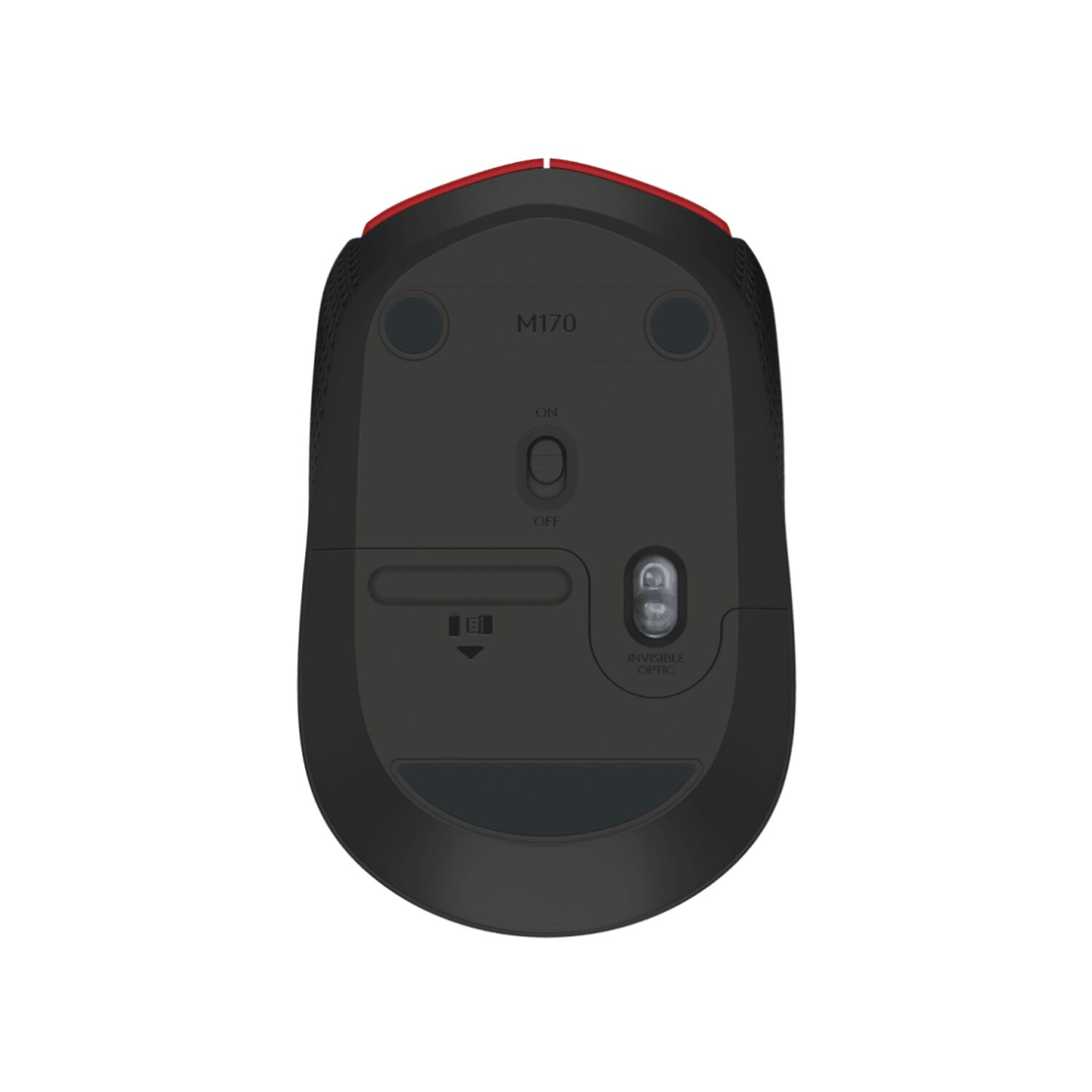Mouse Logitech Inal&aacute;mbrico M170 Rojo image number 4.0