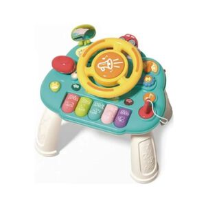 Juguete Musical Beb&eacute; Mesa De Actividades Con Volante Auto Azul
