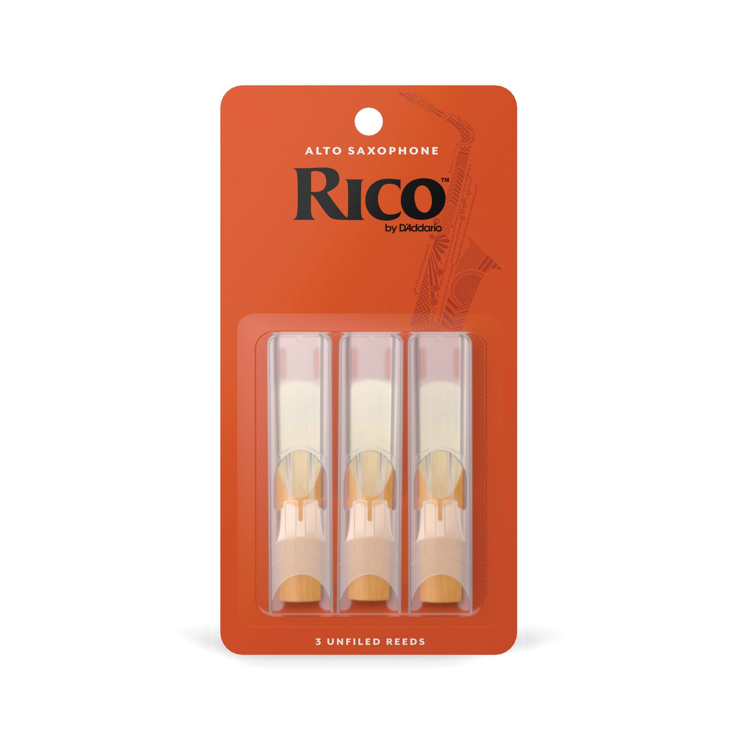 Ca&ntilde;a Saxo Alto 2.5 Pack 3 Rico Rja0325 Daddario image number 0.0