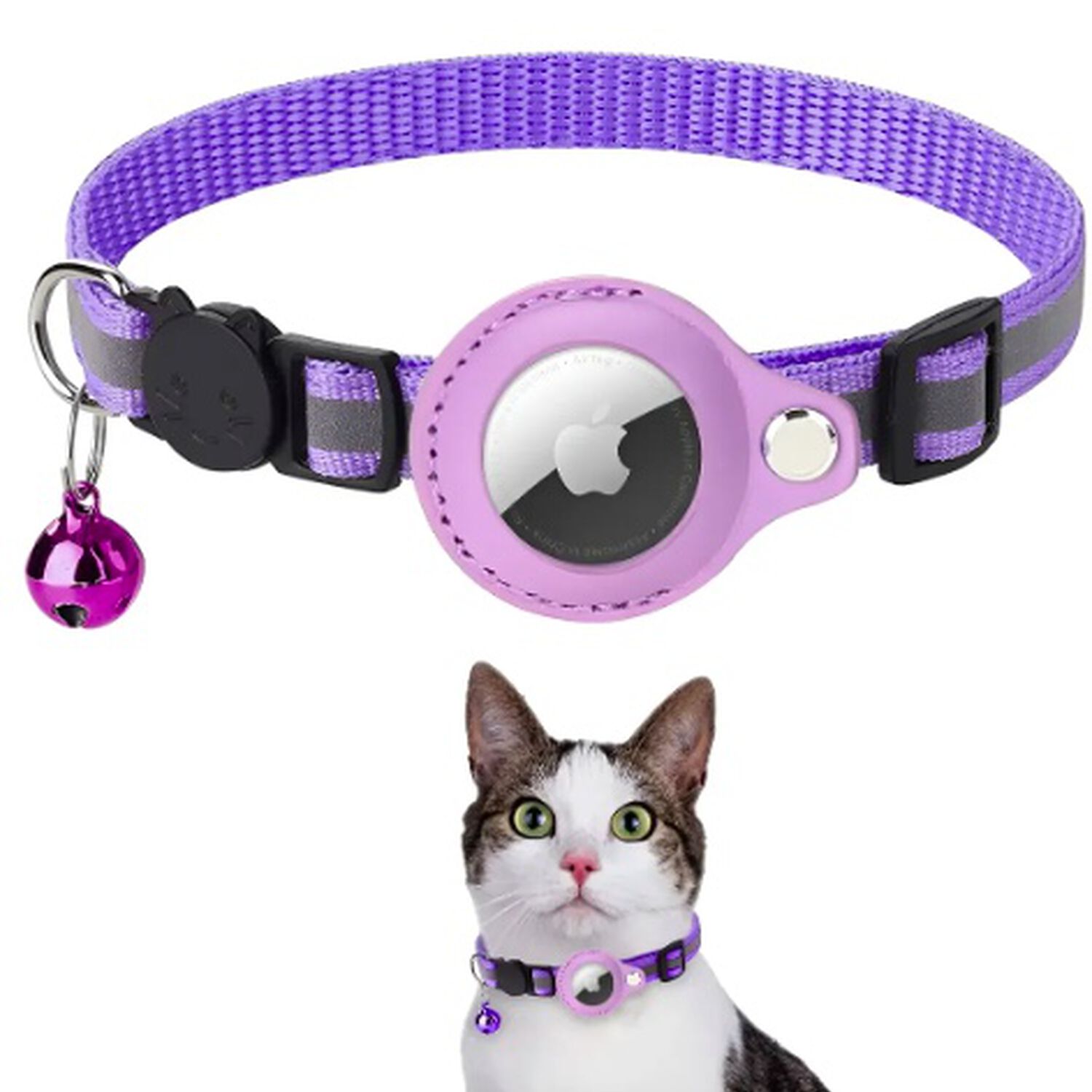 Collar Para Airtag Morado image number 0.0