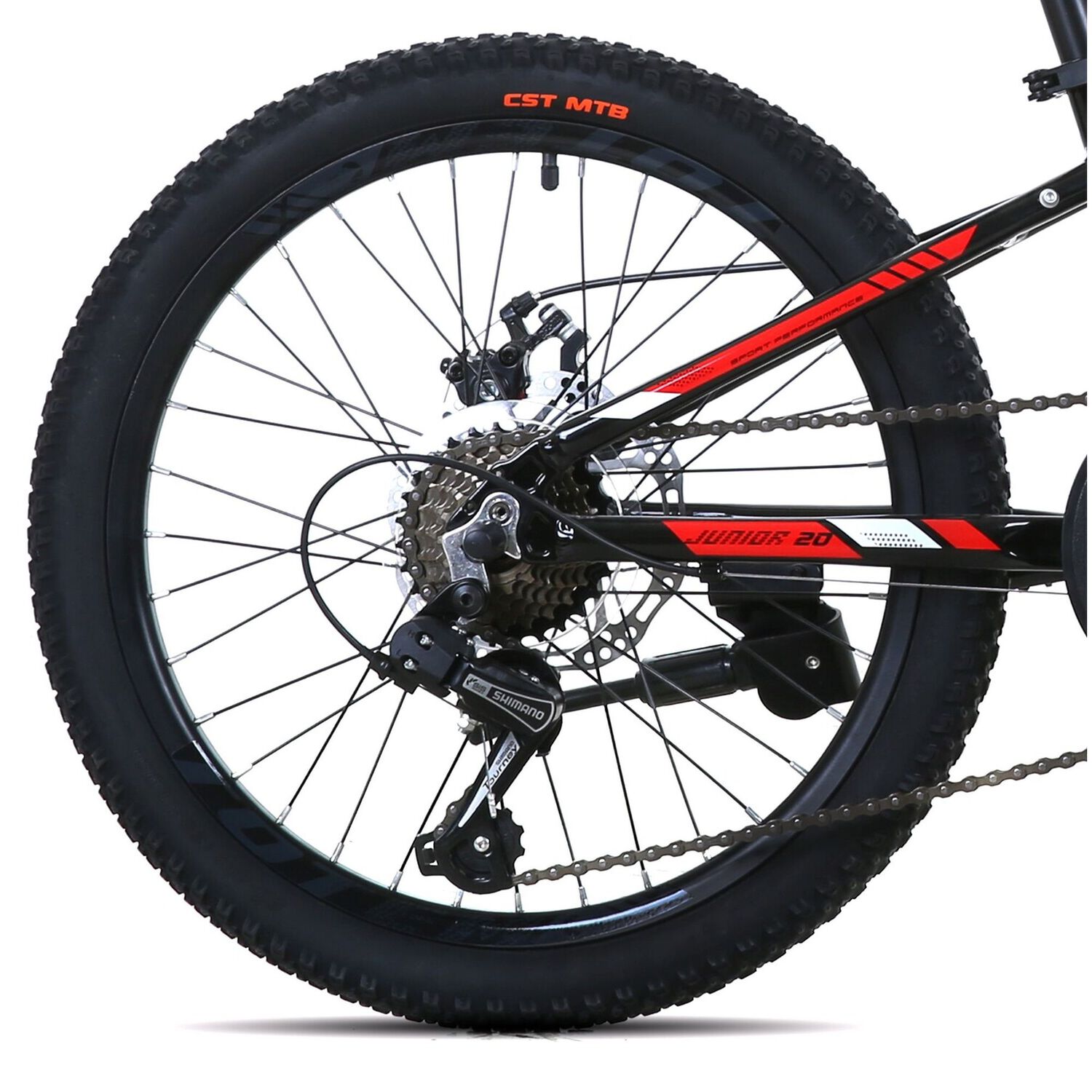 Bicicleta Totem Mtb Aro 20 Modelo 1100 Negro image number 5.0