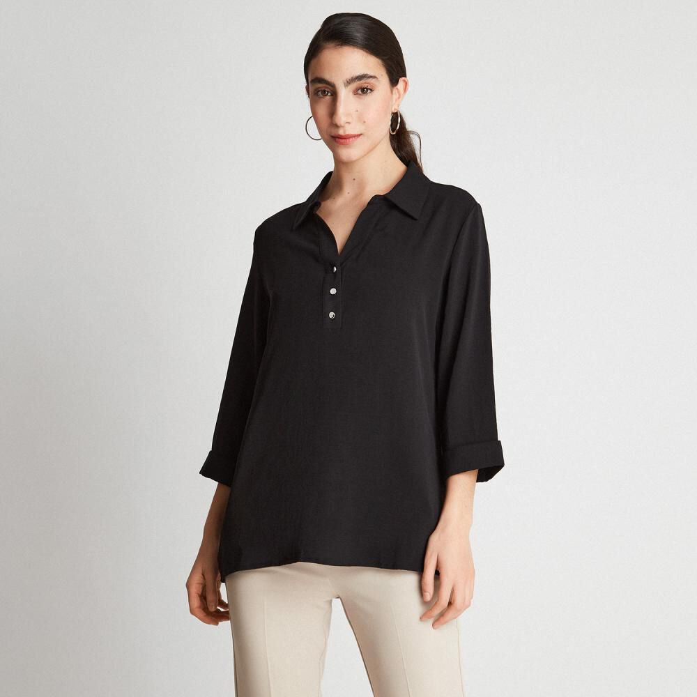 Blusa Manga 3/4 Cuello Mao Mujer Lorenzo Di Pontti image number 0.0