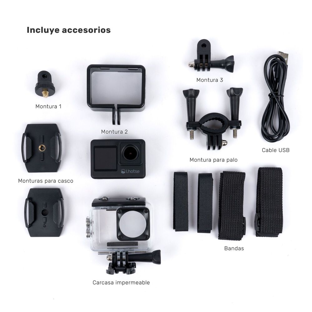 C&aacute;mara De Acci&oacute;n Doble Pantalla 4k 30ftps Xplore Lhotse image number 5.0