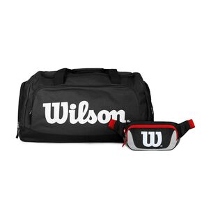 Pack Wilson Bolso Luton + Banano Delta Negro-gris
