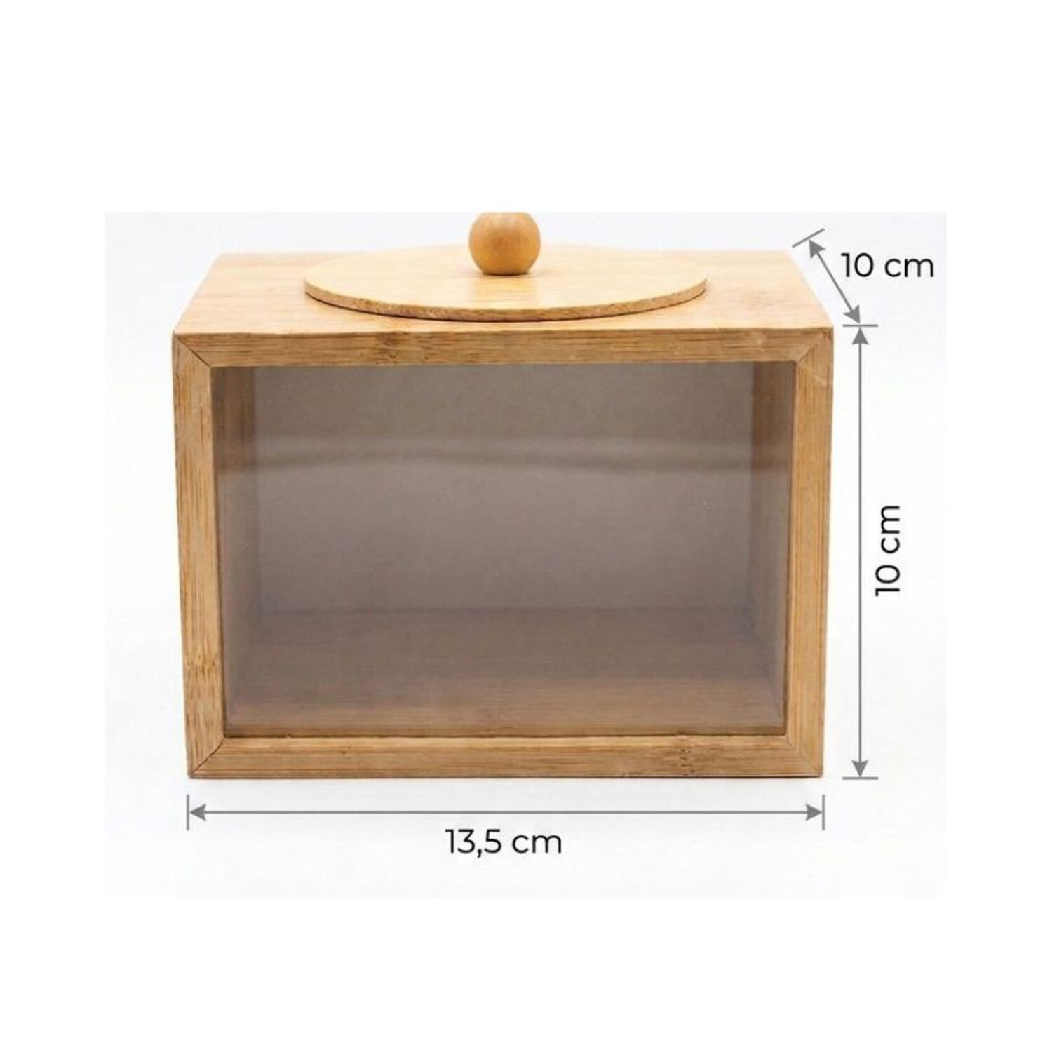 Contenedor Organizador De Cocina Acr&iacute;lico Y Bamb&uacute; 850ml image number 1.0