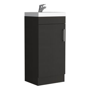 Mueble Vanitorio 1 Puerta Fm-005n - Negro