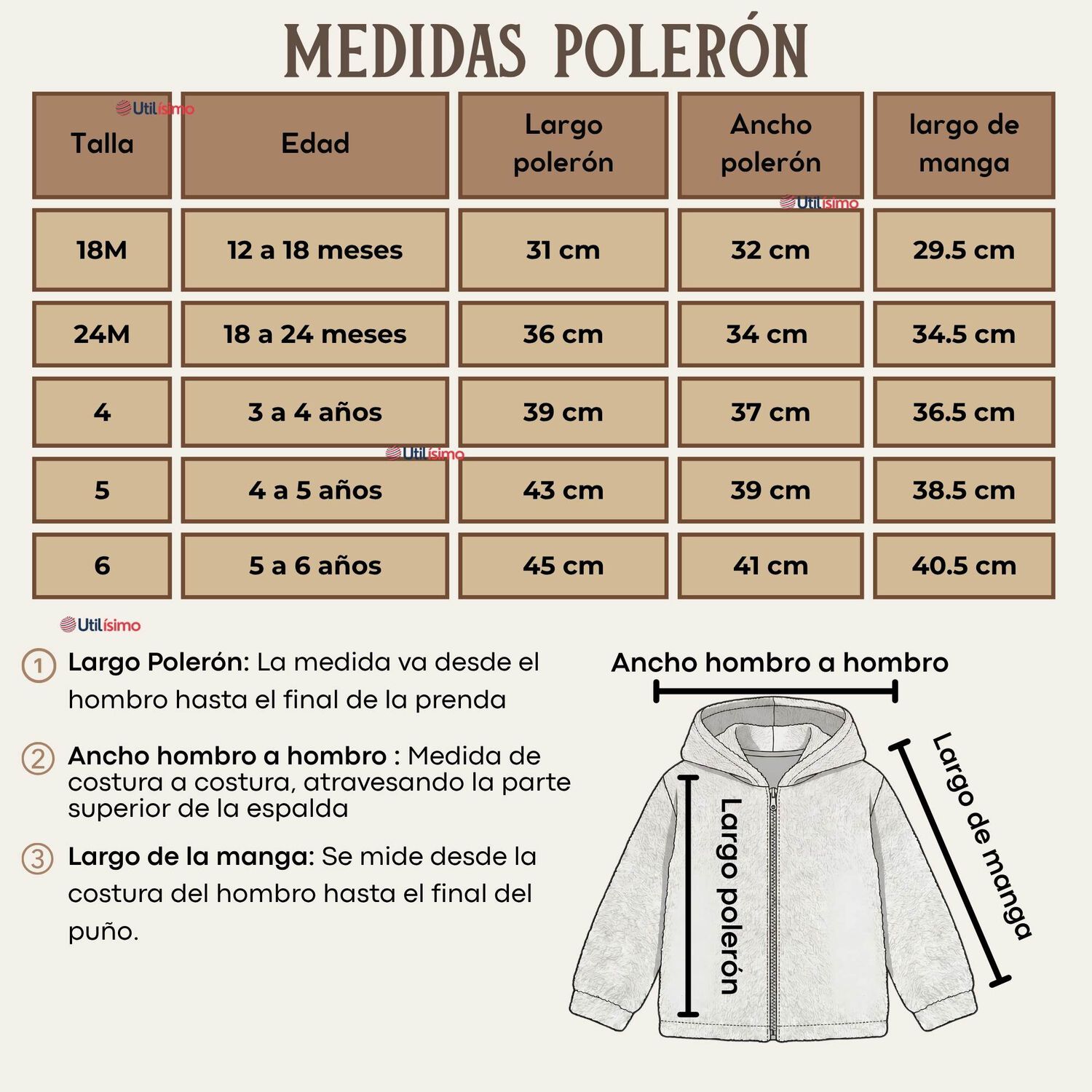 Conjunto 2 Piezas Buzo Poler&oacute;n Pantal&oacute;n Bebe Ni&ntilde;a Poli&eacute;ster Beige image number 3.0