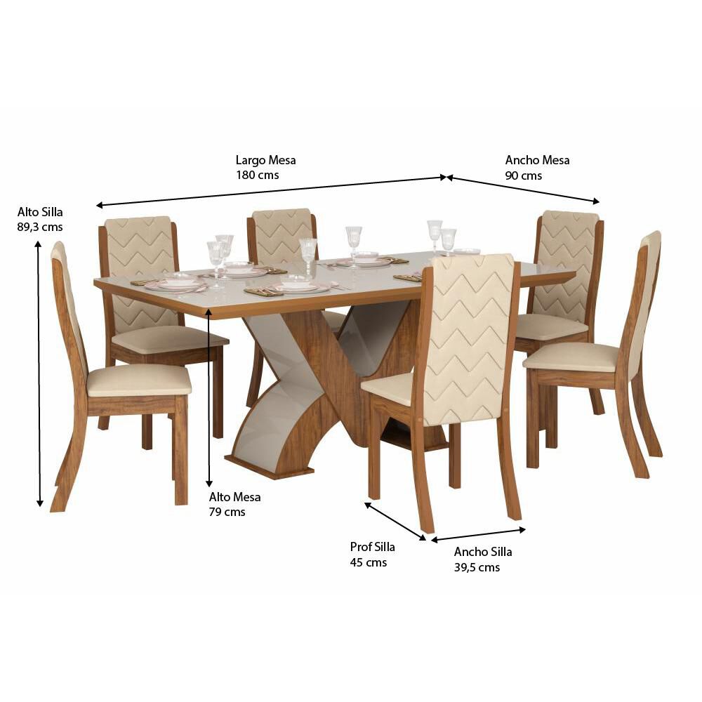 Juego De Comedor Exit Austria / 6 Sillas image number 1.0