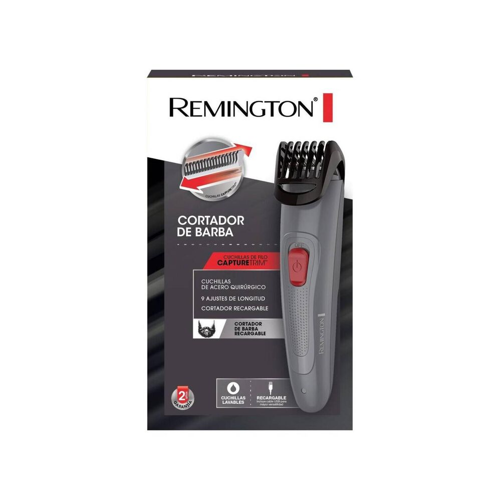 Maquina Cortadora De Barba Recargable Usb Gris Mb08a image number 2.0