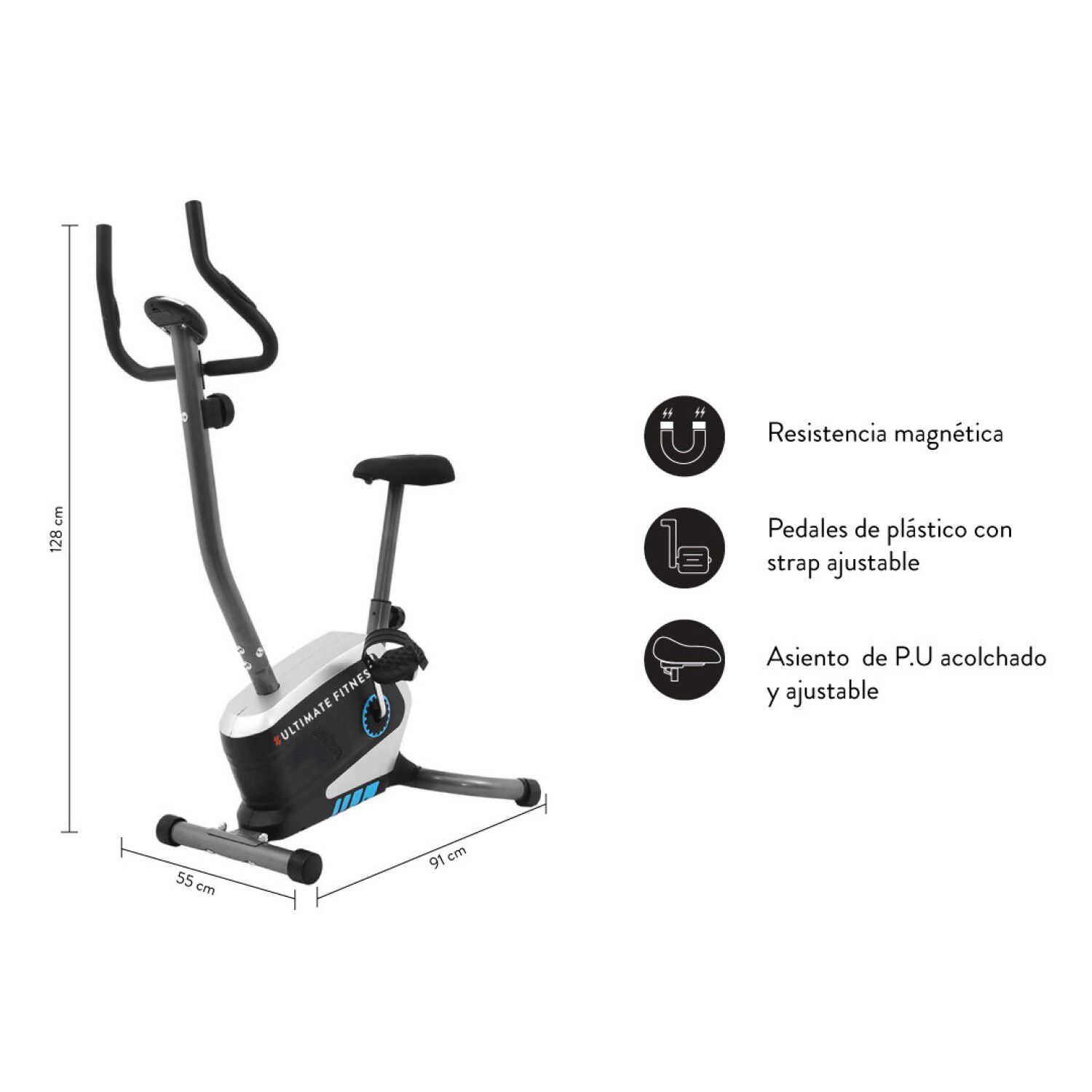 Bicicleta Est&aacute;tica E330 Pro Magn&eacute;tica image number 5.0
