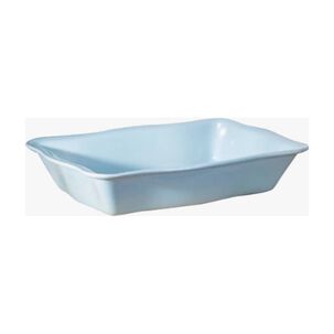 Fuente Ceramica P/horno Rectangular Celeste