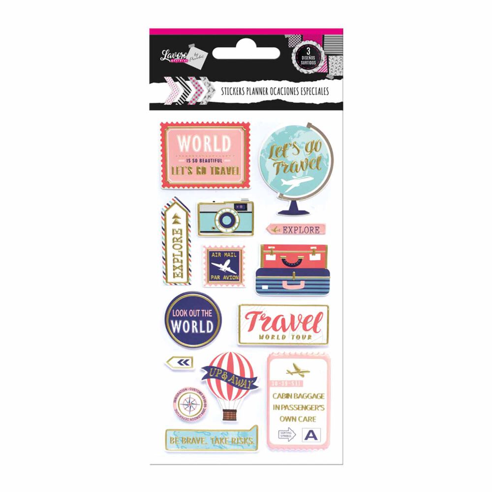 Stickers Scrapbook Ocasiones Especiales 15 Piezas Aprox image number 2.0