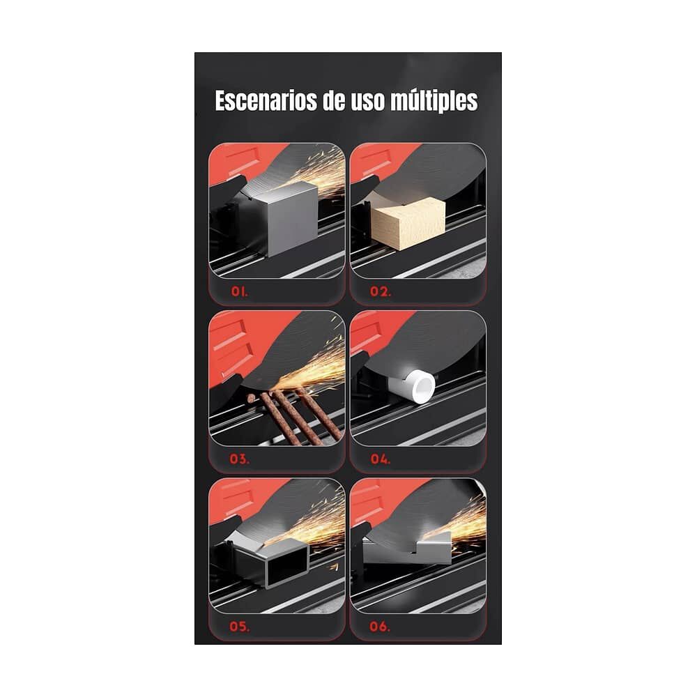 Tronzadora Industrial 14&Prime; 2200w 3800rpm Con Disco G02 Gris image number 1.0