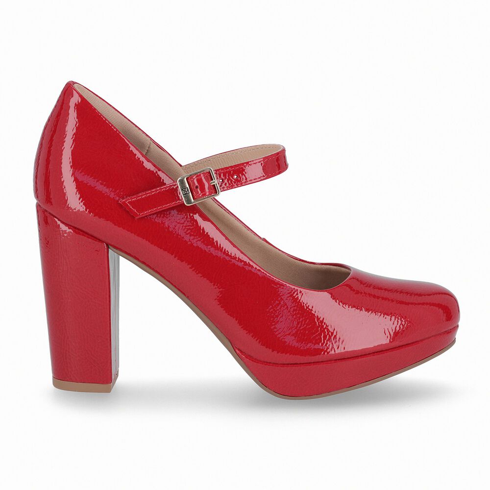 Zapato Mary Jane Mujer Rojo Evelin Piccadilly image number 0.0