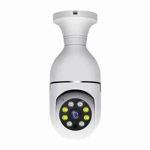 Cámara Wifi Panorámica Tipo Ampolleta 360 - 3mp Con Audio Y Visión Nocturna