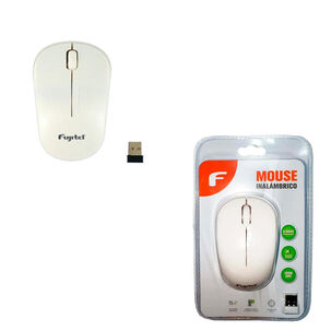 Mouse Inalámbrico Fujitel Blanco 1200 Dpi