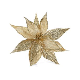 Flor Navidad Casaideal Dorado