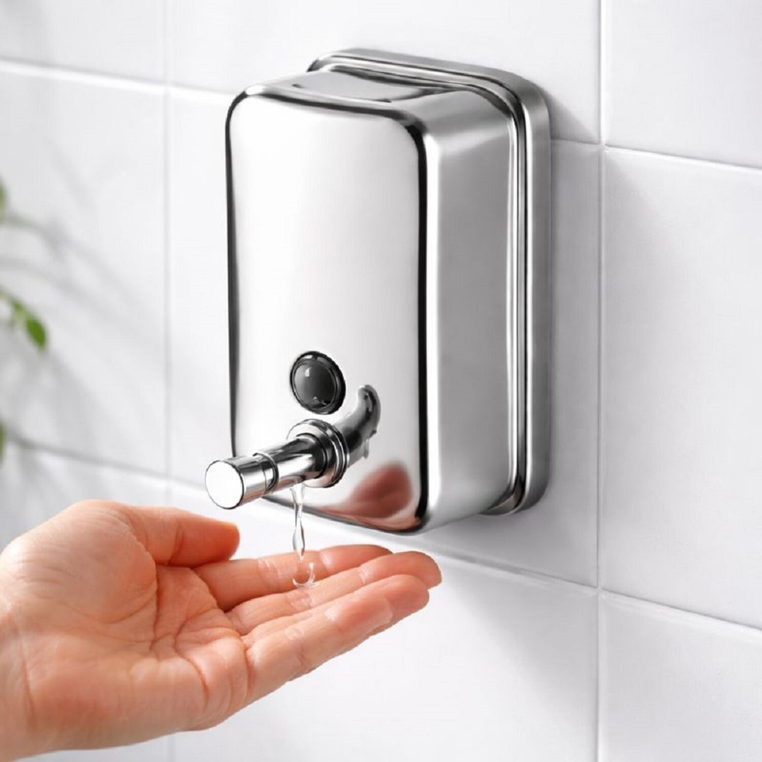 Dispensador Jab&oacute;n Liquido Acero Inoxidable 500ml /plateado image number 3.0