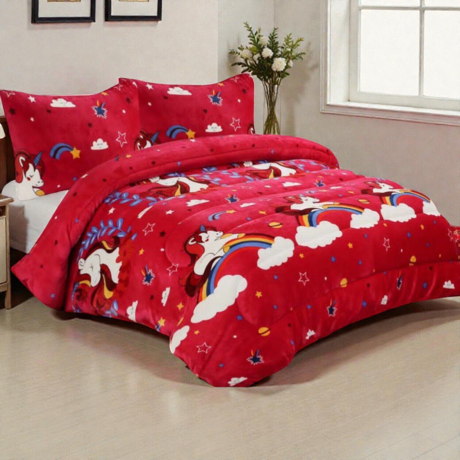 Plumon De Invierno Plush Liso Con Chiporro De 1.5 Plazas + 1 Funda Para Almohada Cip1.5p-31 image number 0.0
