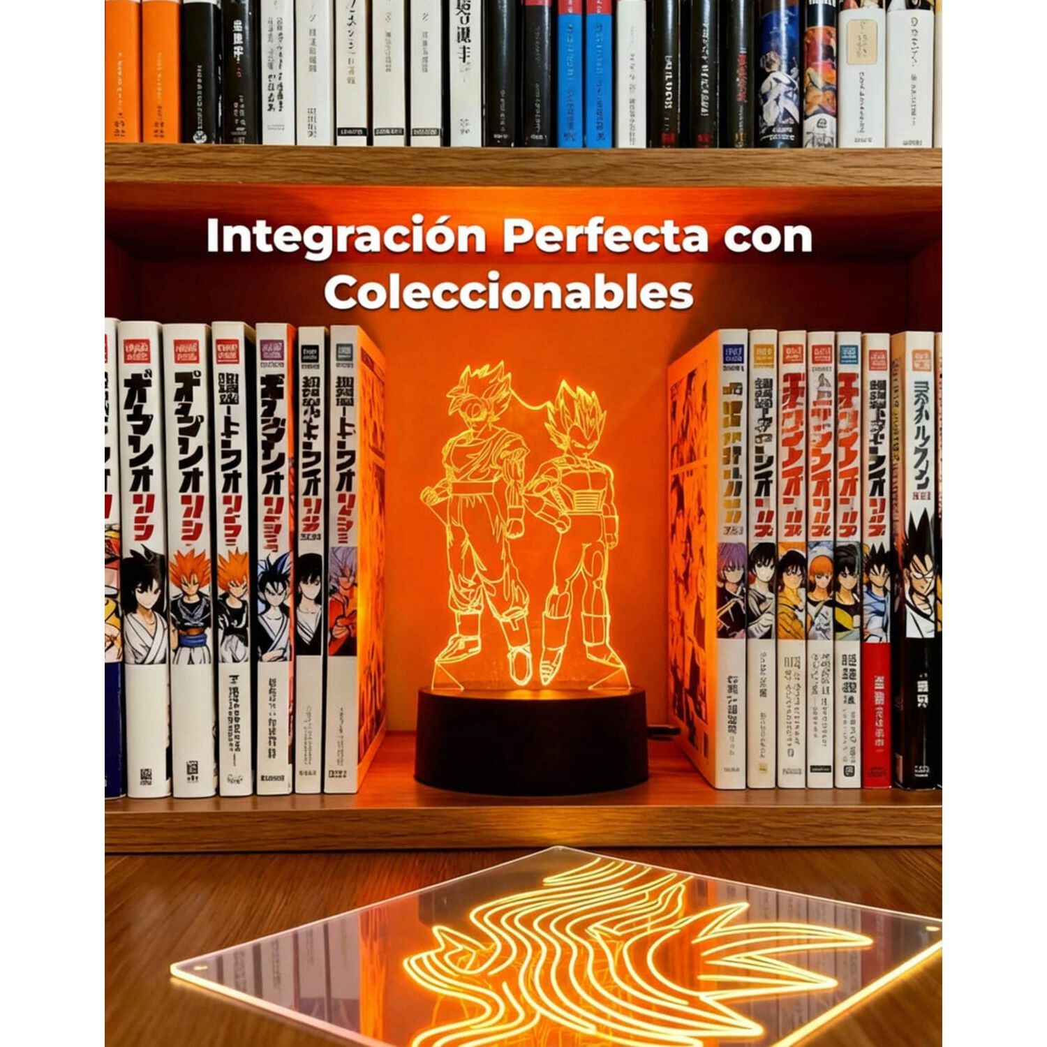 Lampara 3d Goku Y Vegeta image number 3.0