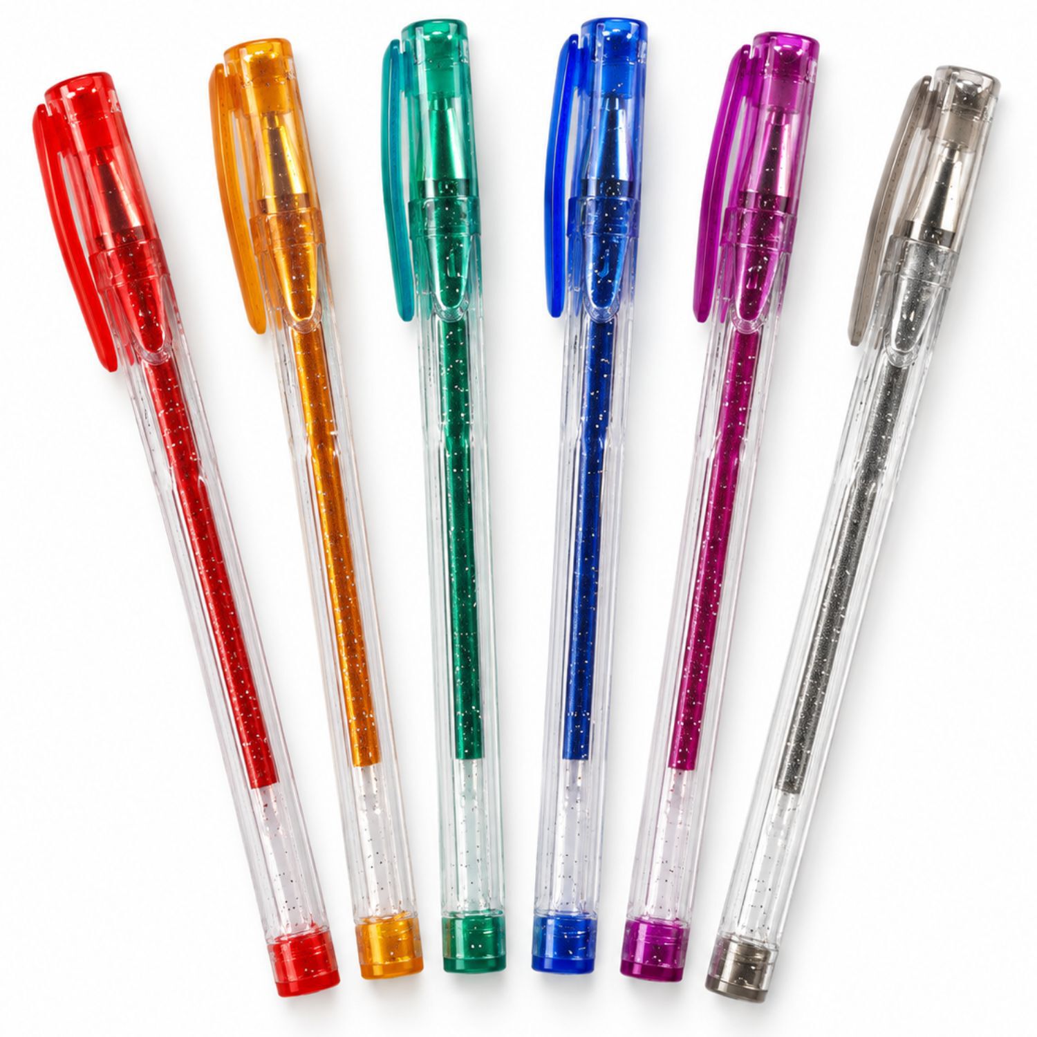 Bol&iacute;grafos Gel Glitter Carioca 6 Colores Punta 1 Mm - Ps image number 0.0