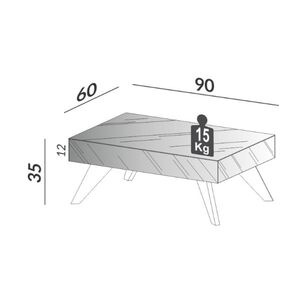 Mesa De Centro Decocasa M C Tb605 C