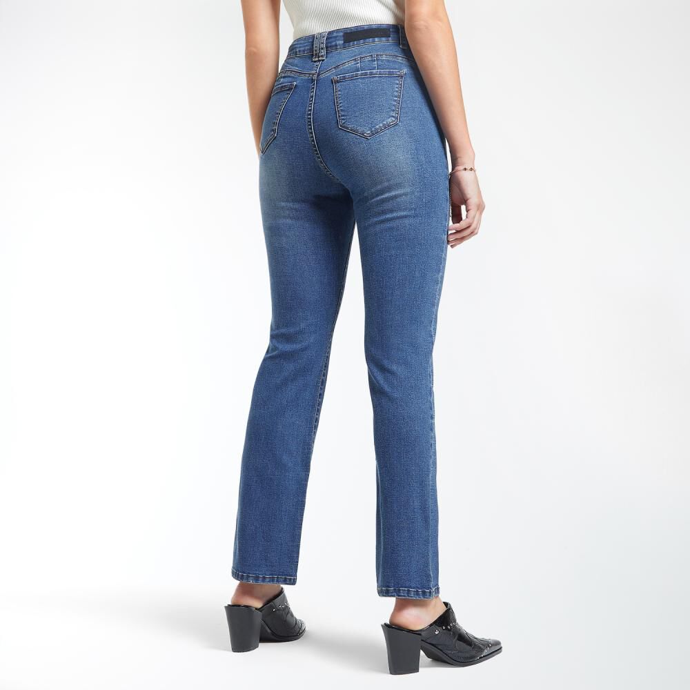 Jeans Tiro Medio Recto Mujer Kimera en Oferta | Hites.com