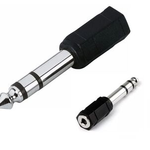 Adaptador De Audio 6.3mm Macho A 3.5mm Hembra Hifi Cav08