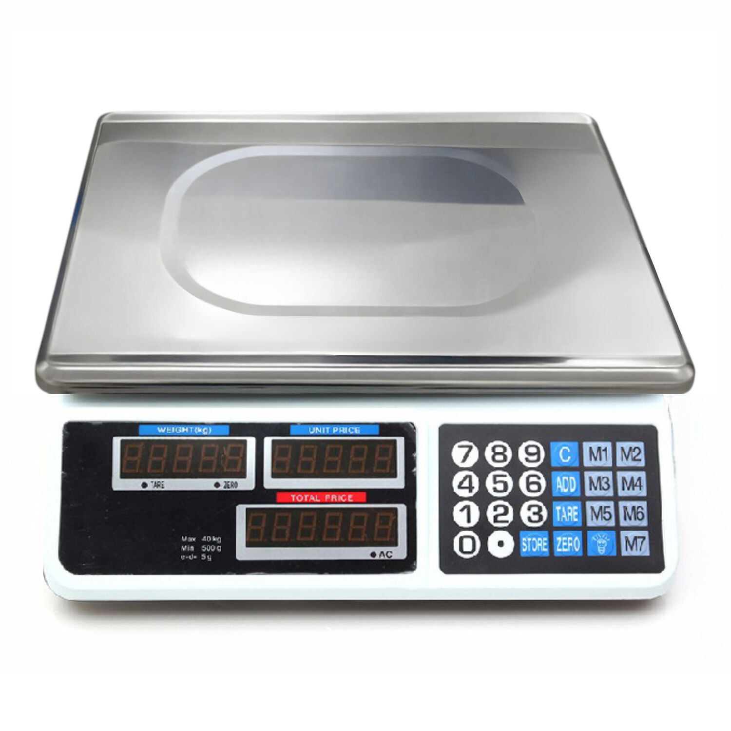 Balanza Digital Recargable Para Comecios Doble Pantalla 40kg image number 3.0