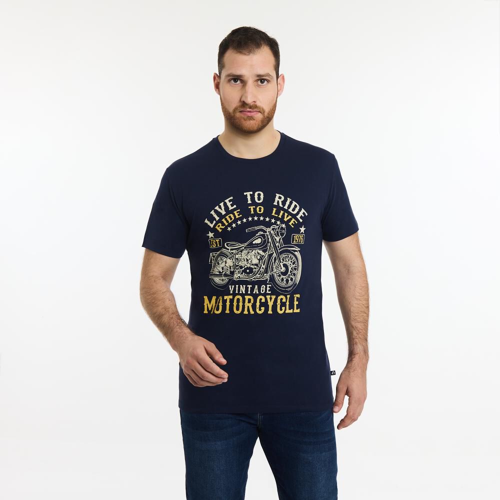 Polera Regular Manga Corta Cuello Redondo Hombre Herald image number 0.0