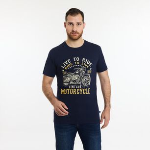 Polera Regular Manga Corta Cuello Redondo Hombre Herald