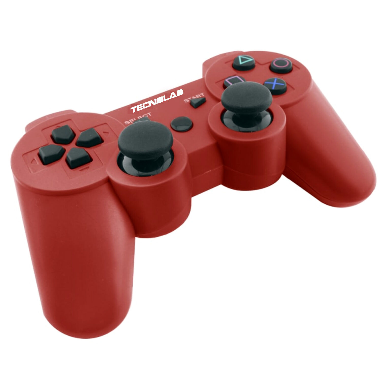 Joystick Compatible Ps3 Con Bluetooth Y Vibraci&oacute;n Rojo - Ps image number 0.0
