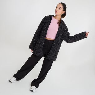 Chaqueta Regular Oversize Cuello Alto Con Capucha Mujer Freedom