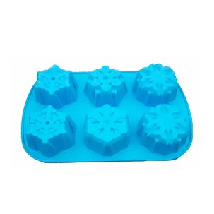 Molde De Silicona Forma Para Queque Con Forma Copo De Nieve