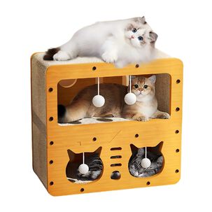 Estación De Juegos Para Gatos Cama Escondite