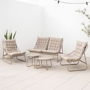 Set Arena 3 Sof&aacute;s Y 2 Mesas De Centro