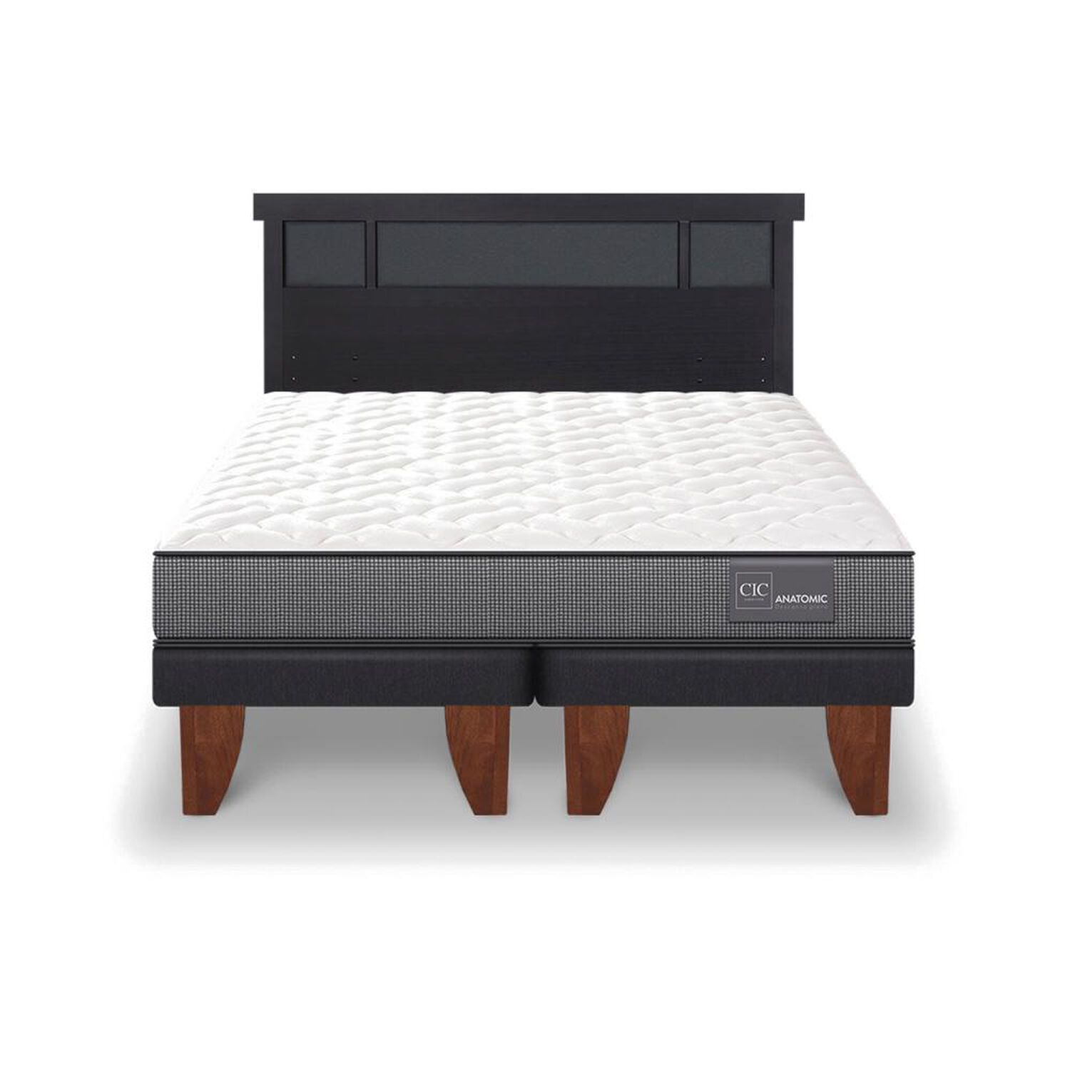 Cama Europea Cic Anatomic / 2 Plazas / Base Dividida + Respaldo image number 0.0