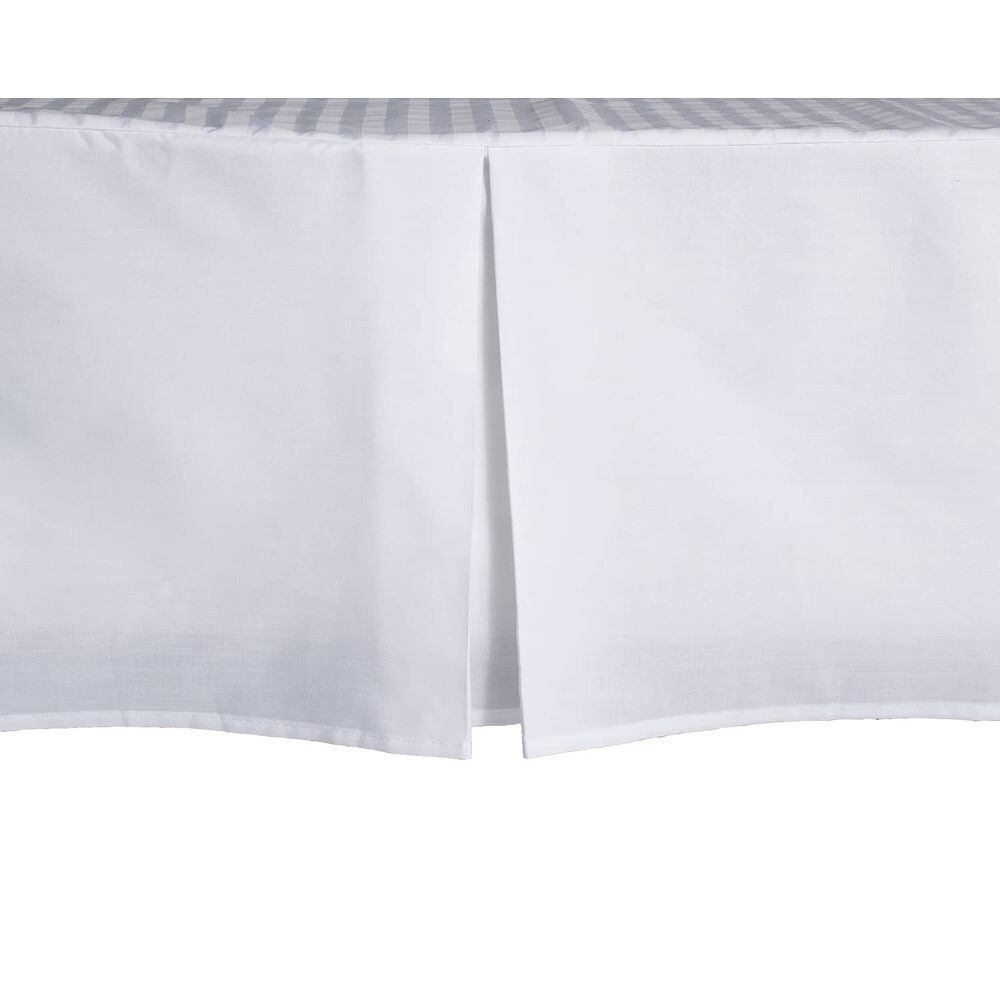 Faldon Unicolor 2 Plazas Color Blanco 144 Hilos Arthome image number 1.0